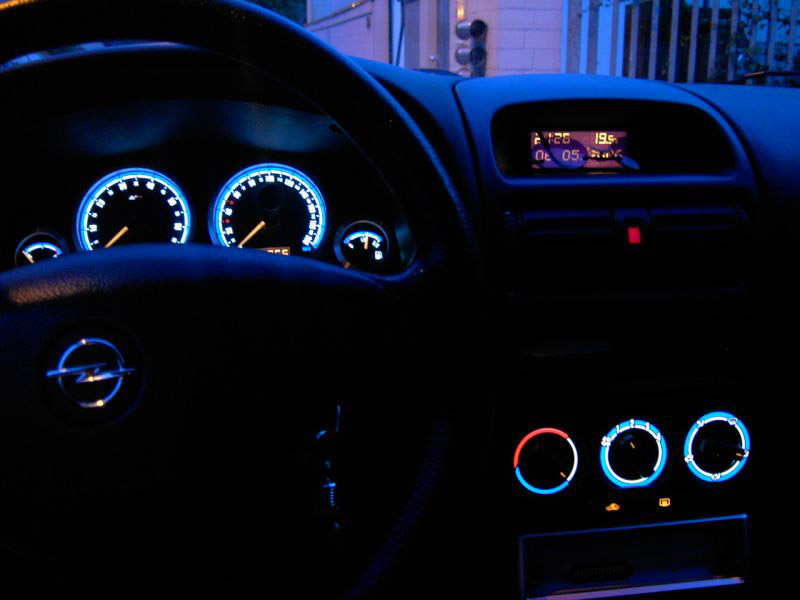 Opel astra g opc heizung   -  Plasmatachoscheiben leuchtend