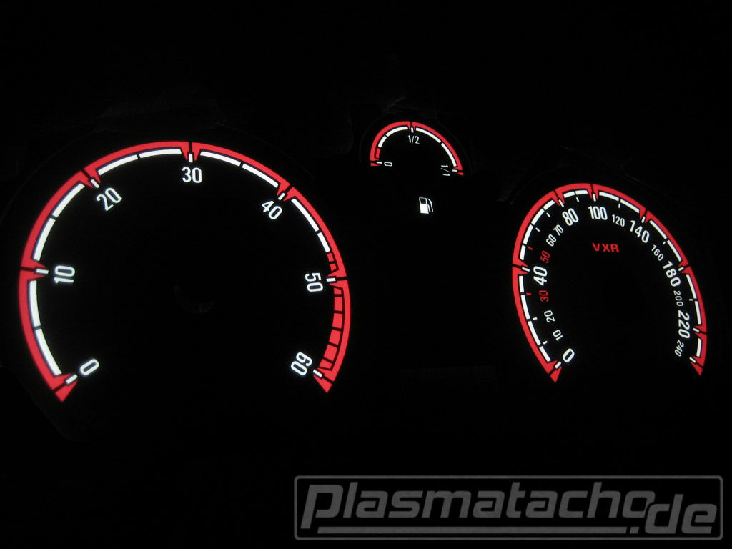 Opel astra h vxr   -  Plasmatachoscheiben leuchtend