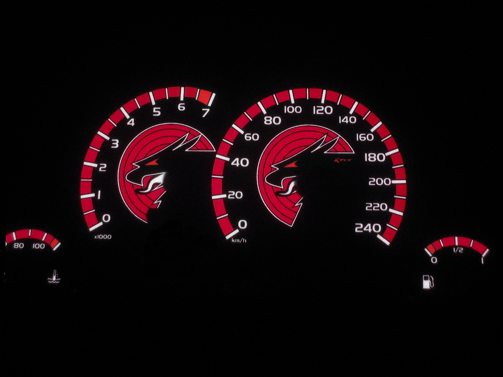 Opel tigra tt   -  Plasmatachoscheiben leuchtend
