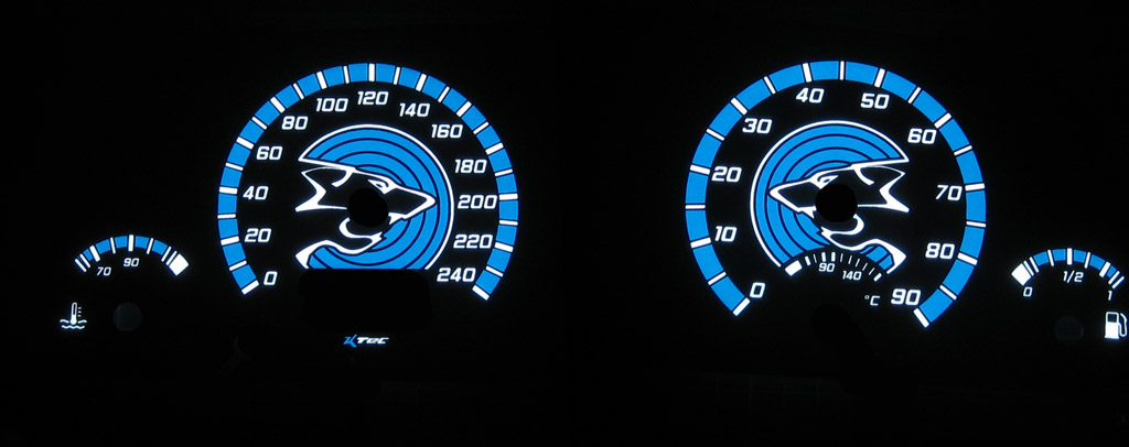 Peugeot 306 s2 n4s lion   -  Plasmatachoscheiben leuchtend