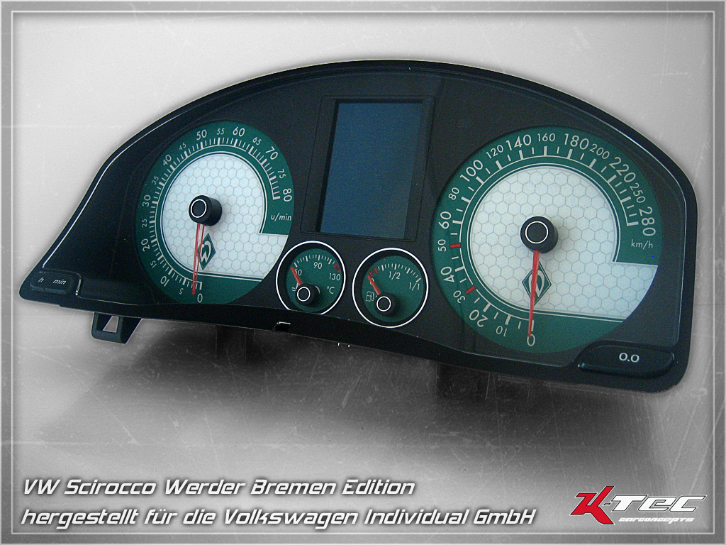 Vw scirocco vw individual werder   -  (Plasmatachoscheibentags VW)
