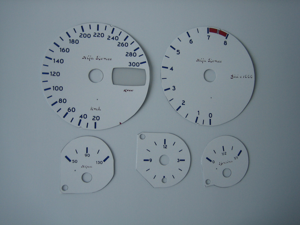 Alfa 156  300km-h   -  Tachoscheiben