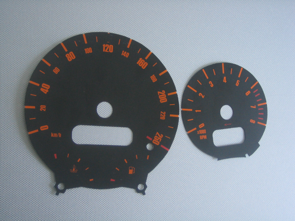 Mini orange metallic   -  Tachoscheiben