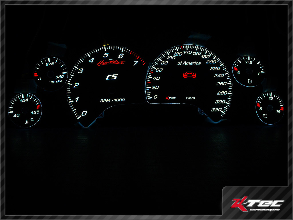 Chevrolet corvette C5   -  (Plasmatachoscheiben Chevrolet)