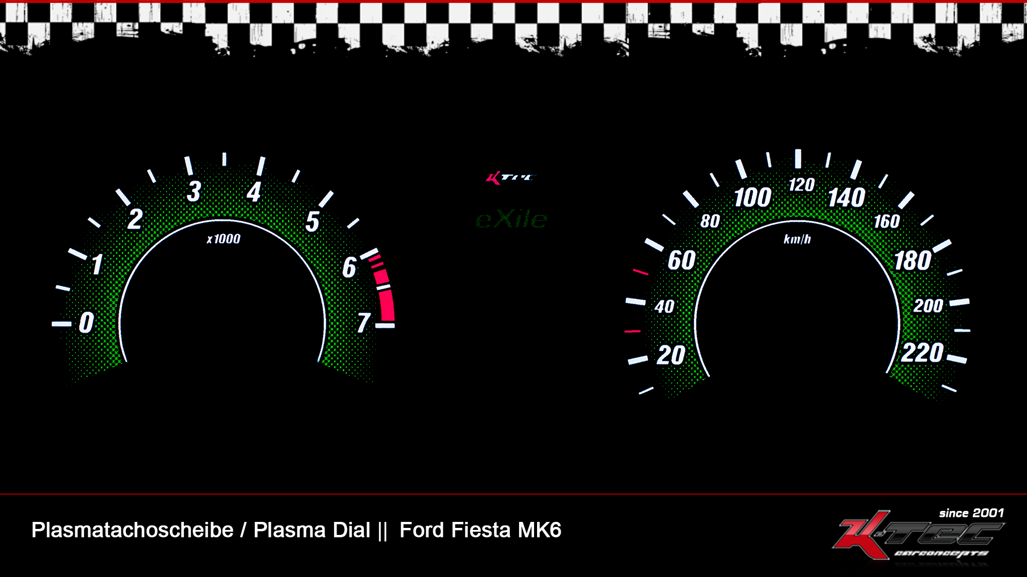 Ford fiesta mk6 plasmatachoscheibe   -  (Plasmatachoscheiben Ford)