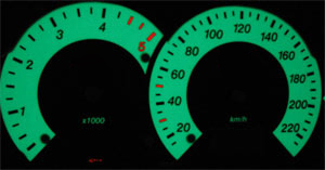 Ford focus rs diesel 2005   -  Plasmatachoscheiben leuchtend