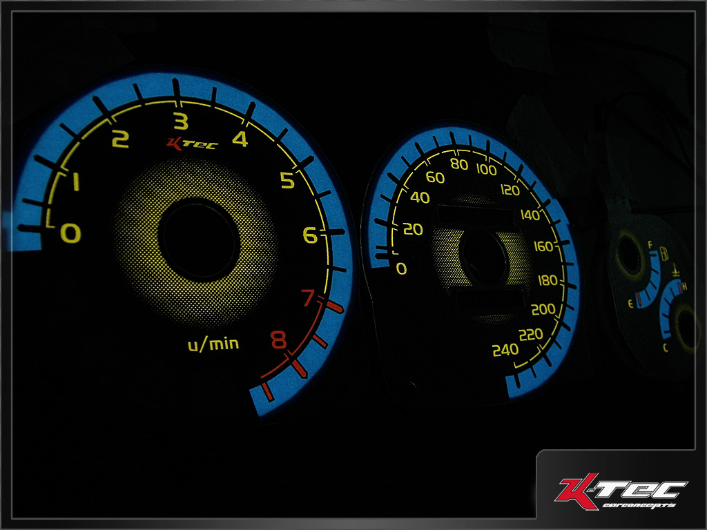 Honda crx del sol-w8 raster   -  (Plasmatachoscheiben Honda)