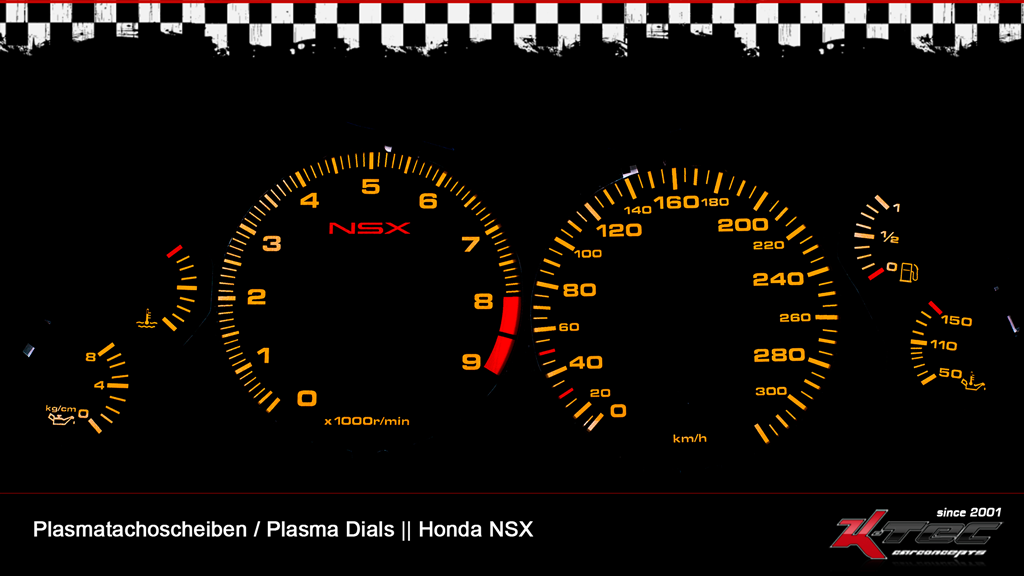 Honda nsx import plasmatachoscheiben plasmadials indiglo-gauges   -  (Plasmatachoscheiben Honda)