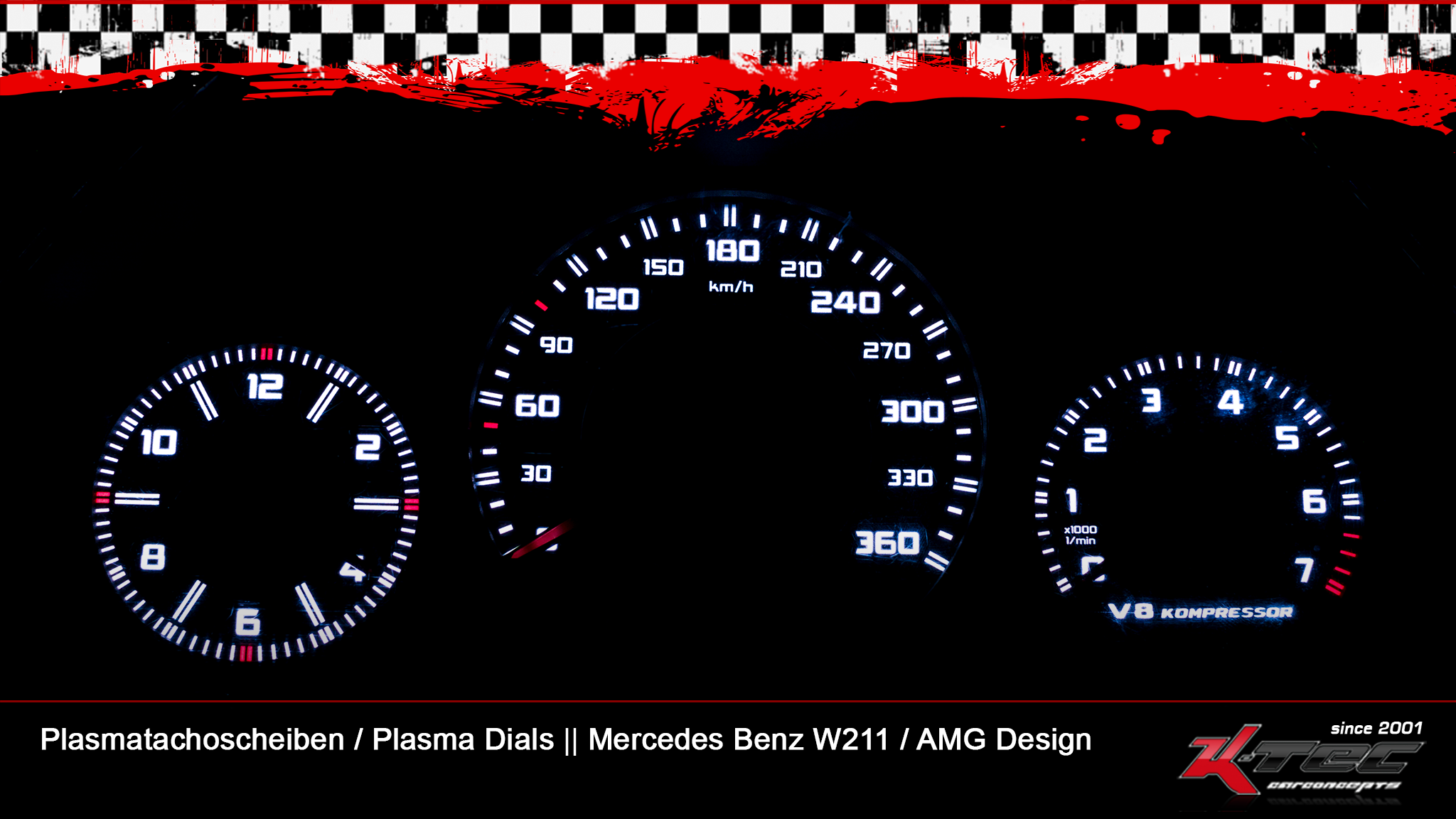 Mercedes benz w211 e63 amg 360kmh plasmatachoscheiben   -  (Plasmatachoscheiben Mercedes)