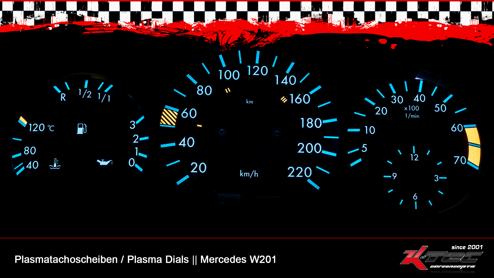 Mercedes w201 weiss plasmatachoscheiben   -  (Plasmatachoscheiben Mercedes)