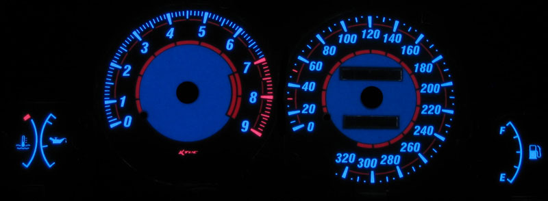 Mitsubishi eclipse d30 320   -  Plasmatachoscheiben leuchtend