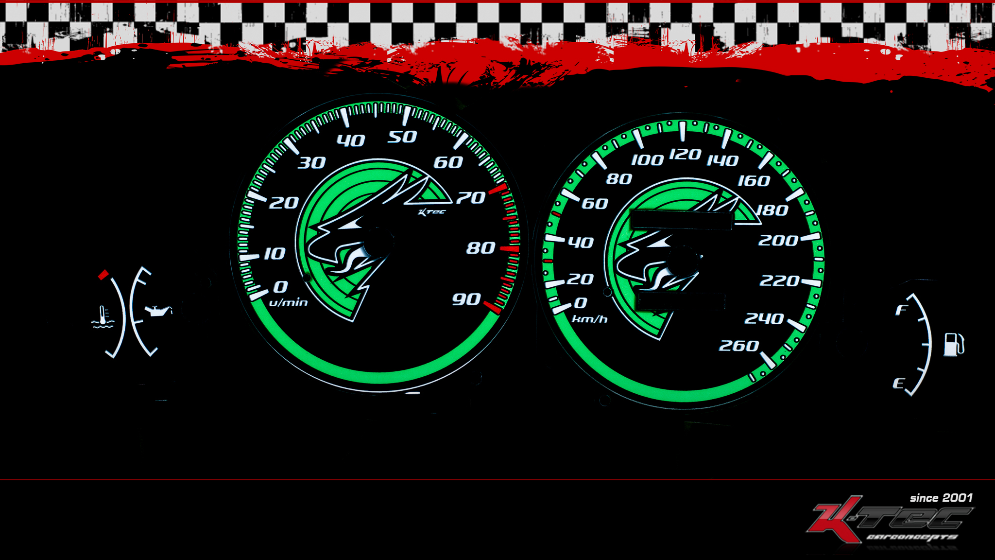 Mitsubishi eclipse d30 n4s griffin green plasmatachoscheiben   -  (Plasmatachoscheiben Mitsubishi)