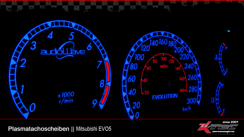 Mitsubishi evo5 silber plasmatachoscheiben   -  (Plasmatachoscheiben Mitsubishi)