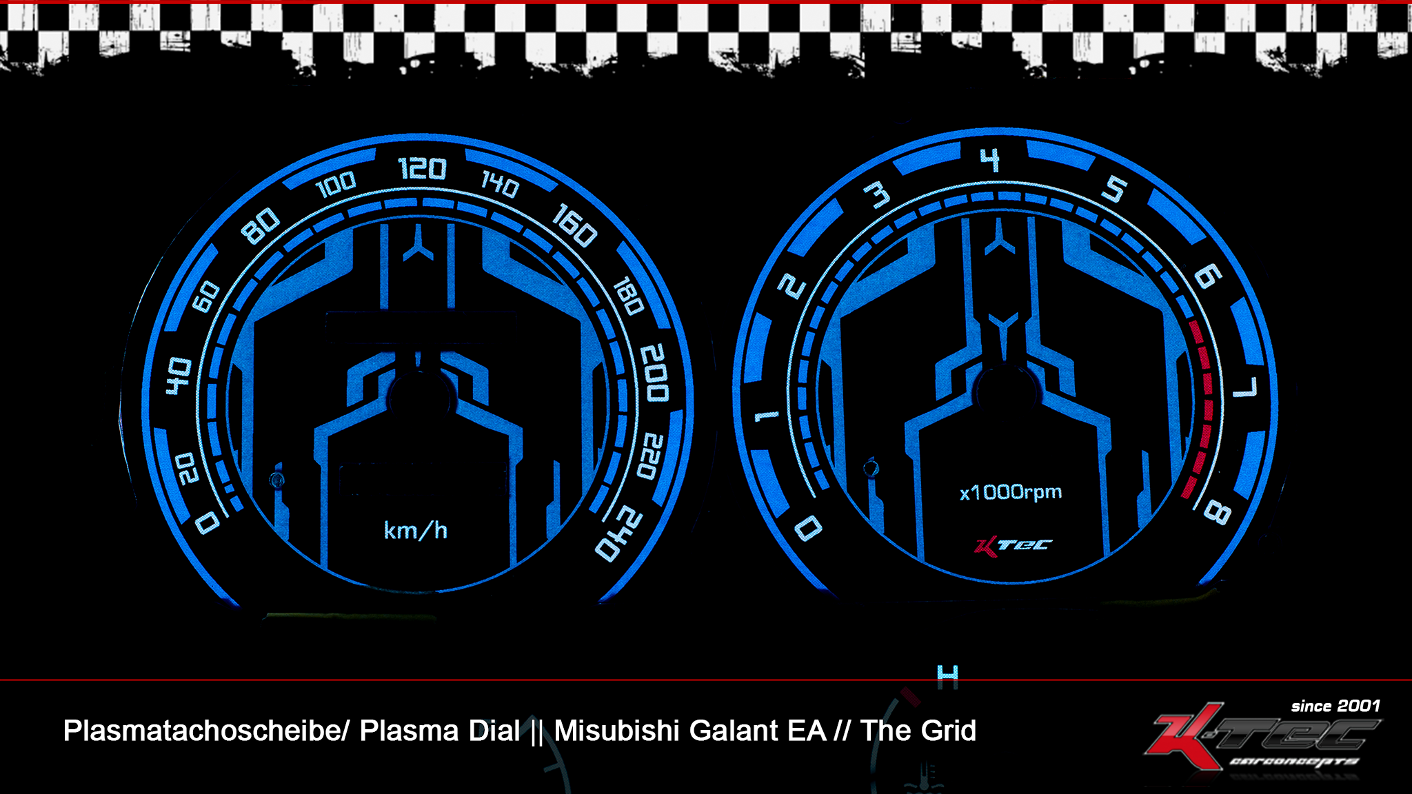 Mitsubishi galant EA the-grid plasmatachischeiben   -  (Plasmatachoscheiben Mitsubishi)