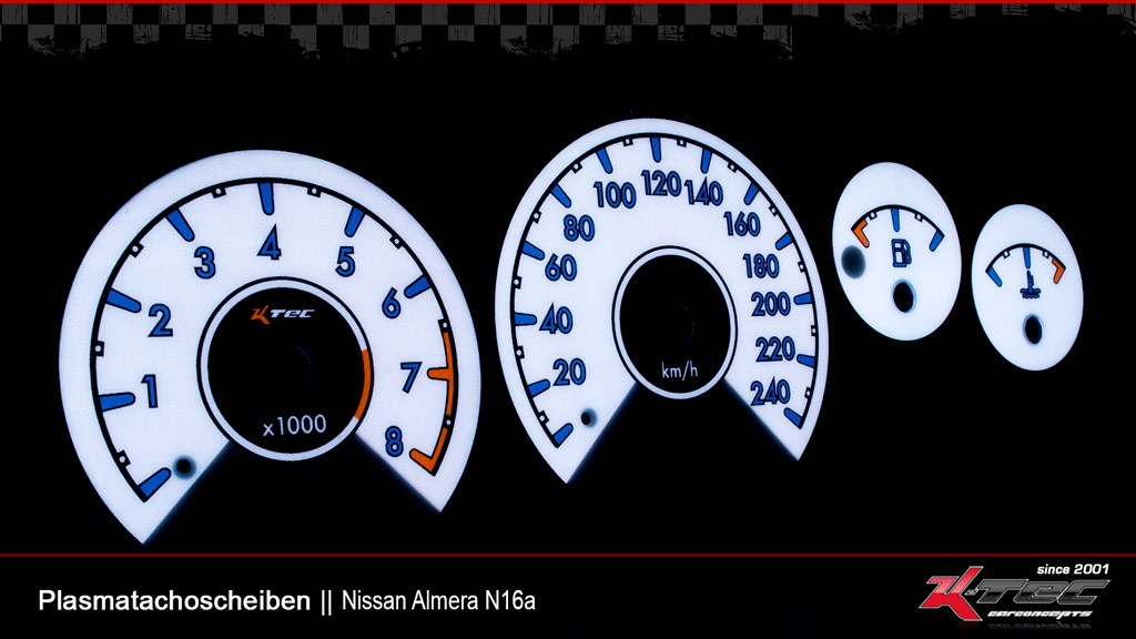 Nissan almera n16s plasmatachoscheiben aygo-design   -  (Plasmatachoscheiben Nissan)
