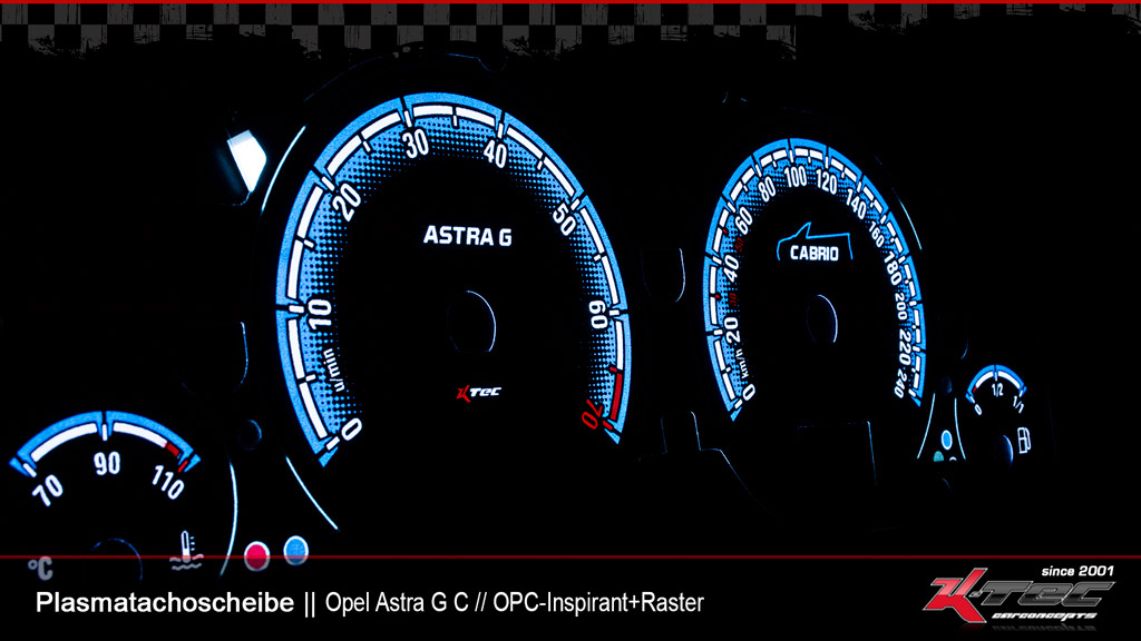 Opel Astra g c opc i raster plasmatachoscheibe   -  (Plasmatachoscheiben Opel)