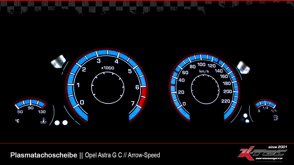 Opel astra g c arrow plasmatachoscheibe   -  (Plasmatachoscheiben Opel)