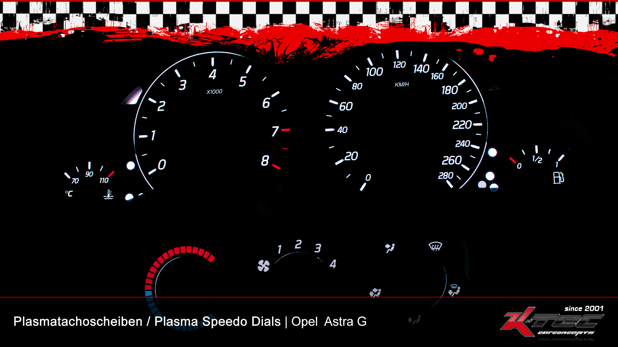 Opel astra g cc 280kmh plasmatachoscheiben   -  (Plasmatachoscheiben Opel)