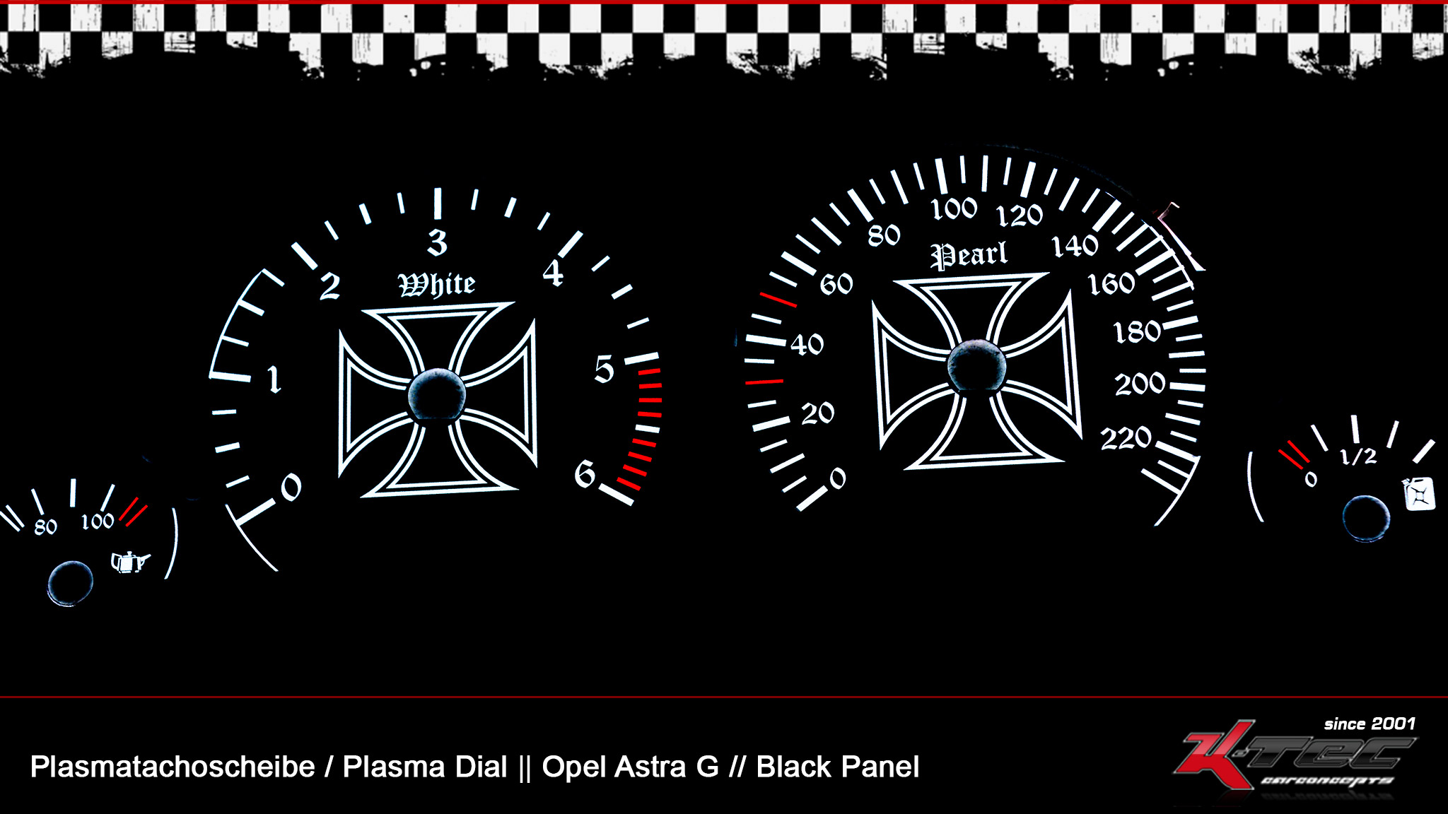 Opel astra g diesel cross black-panel plasmatachoscheibe   -  (Plasmatachoscheiben Opel)