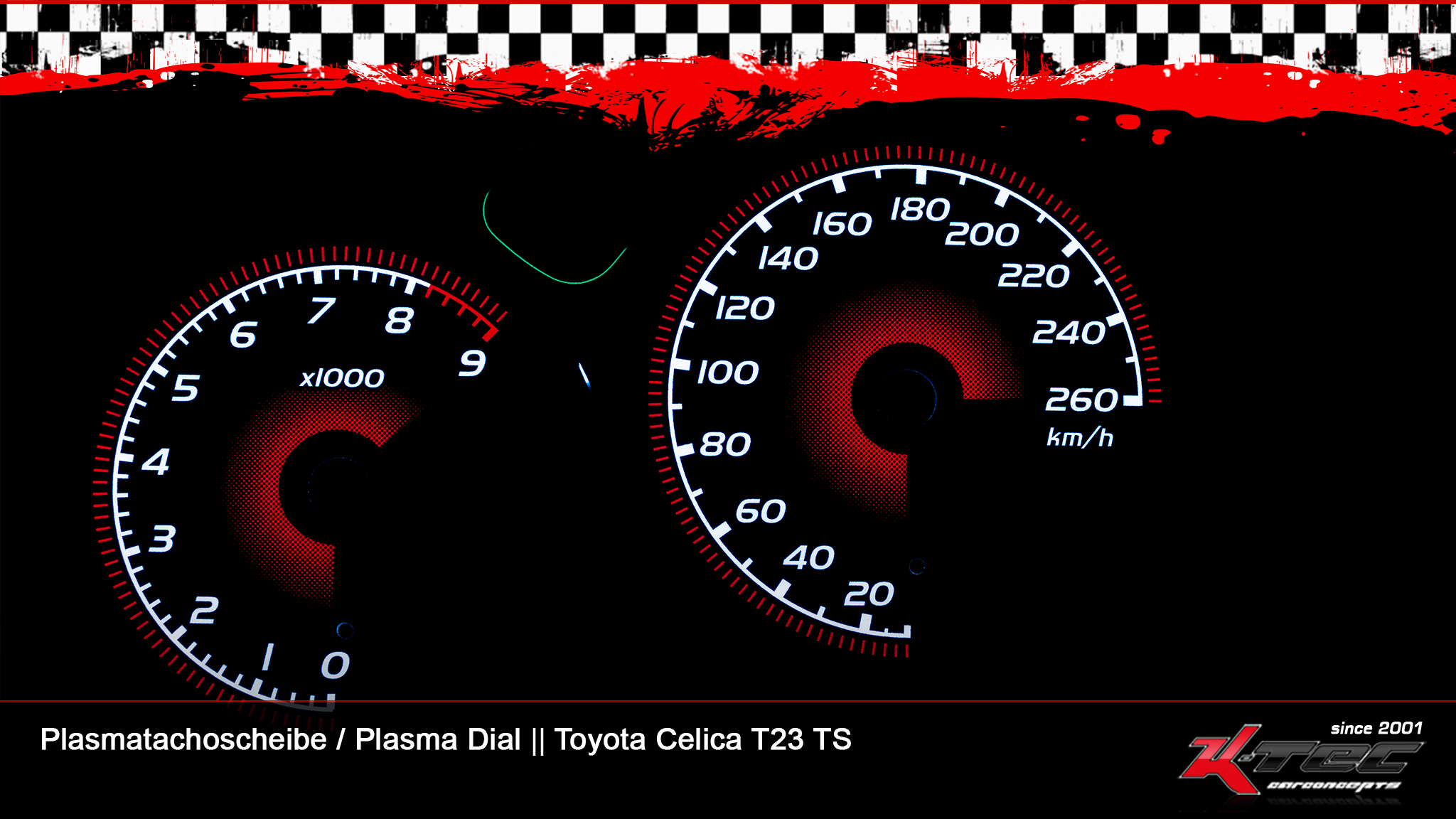 Toyota celica t23 ts civ plasmatachoscheibe   -  (Plasmatachoscheiben Toyota)
