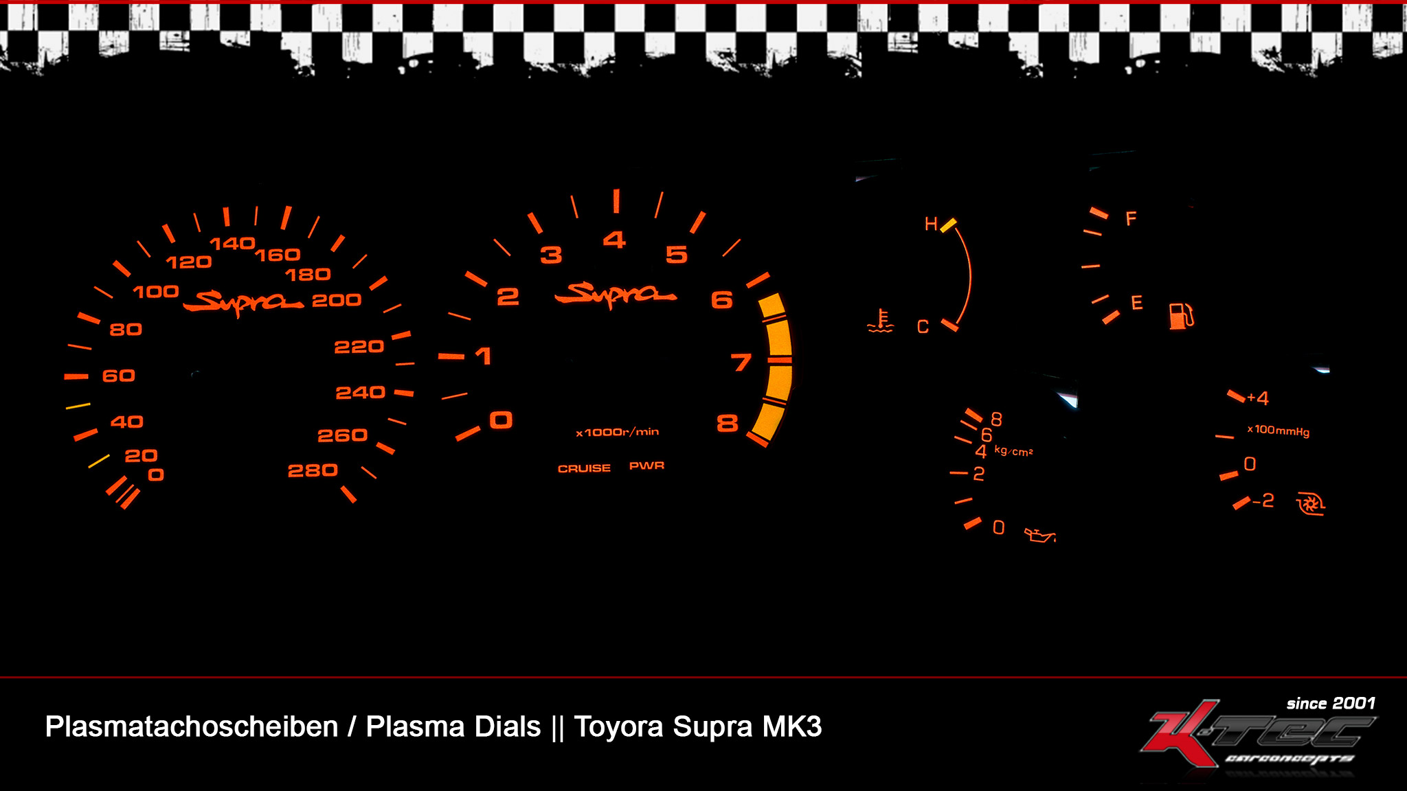 Toyota supra mk3 plasmarachoscheiben   -  (Plasmatachoscheiben Toyota)