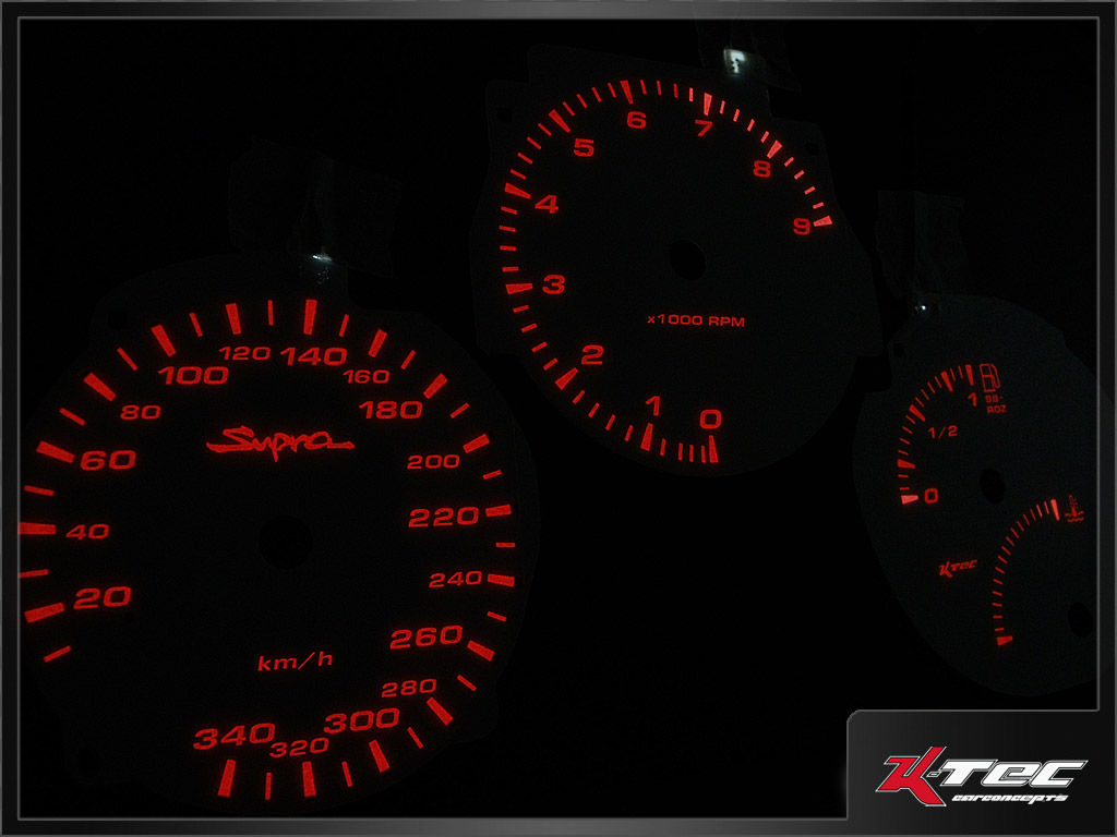 Toyota supra mk4 lr defi wr   -  (Plasmatachoscheiben Toyota)
