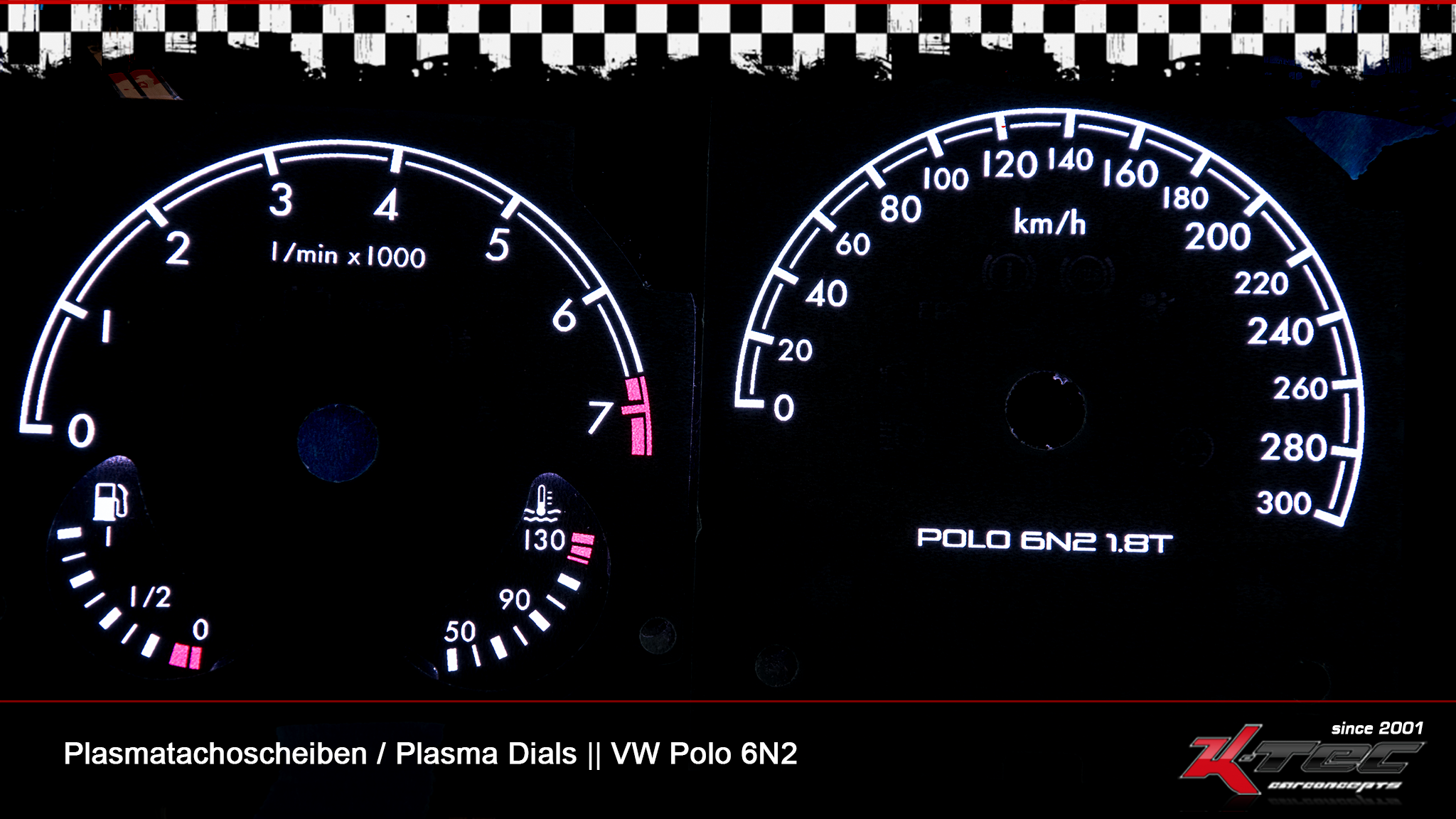 Vw polo 6n2 half-stealth plasmatachoscheiben   -  (Plasmatachoscheiben Vw)