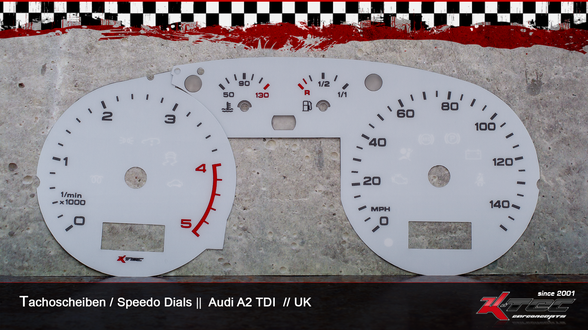 Audi a2 tdi uk tachoscheiben speedodials   -  (Audi)