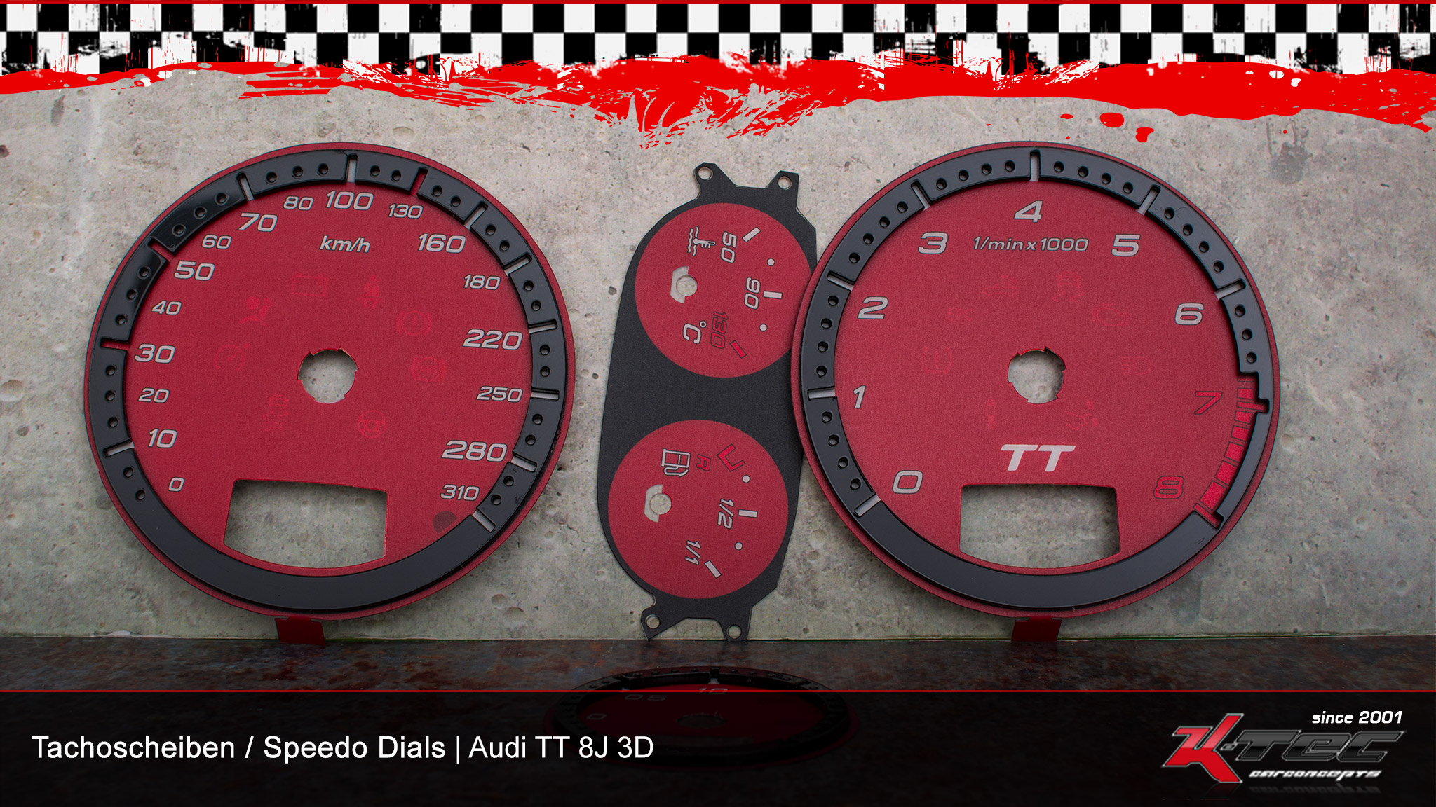 Audi tt 8j 3d tachoscheiben 2   -  (Audi)