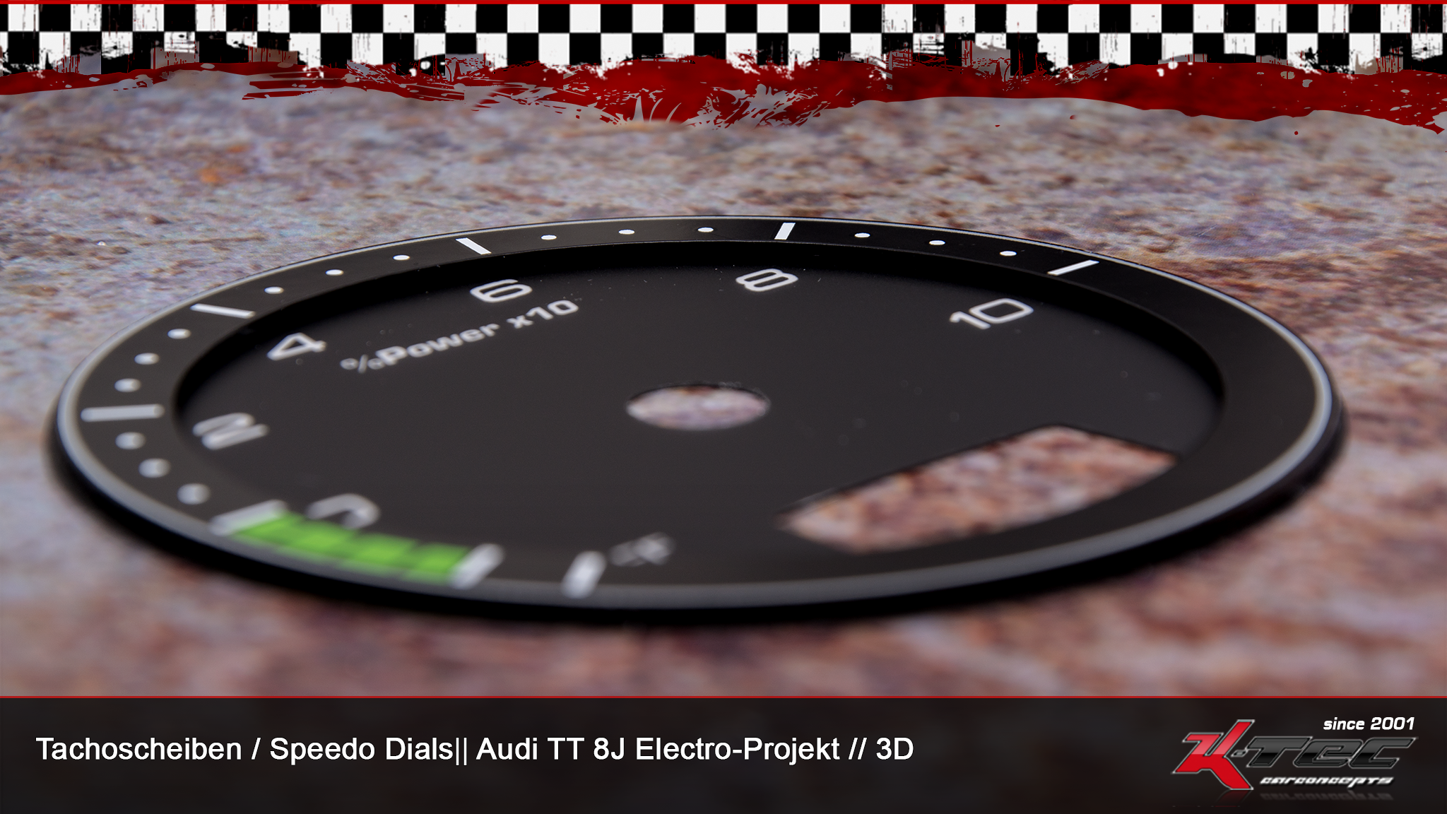 Audi tt 8j elektro tachoscheiben detail   -  (Audi)