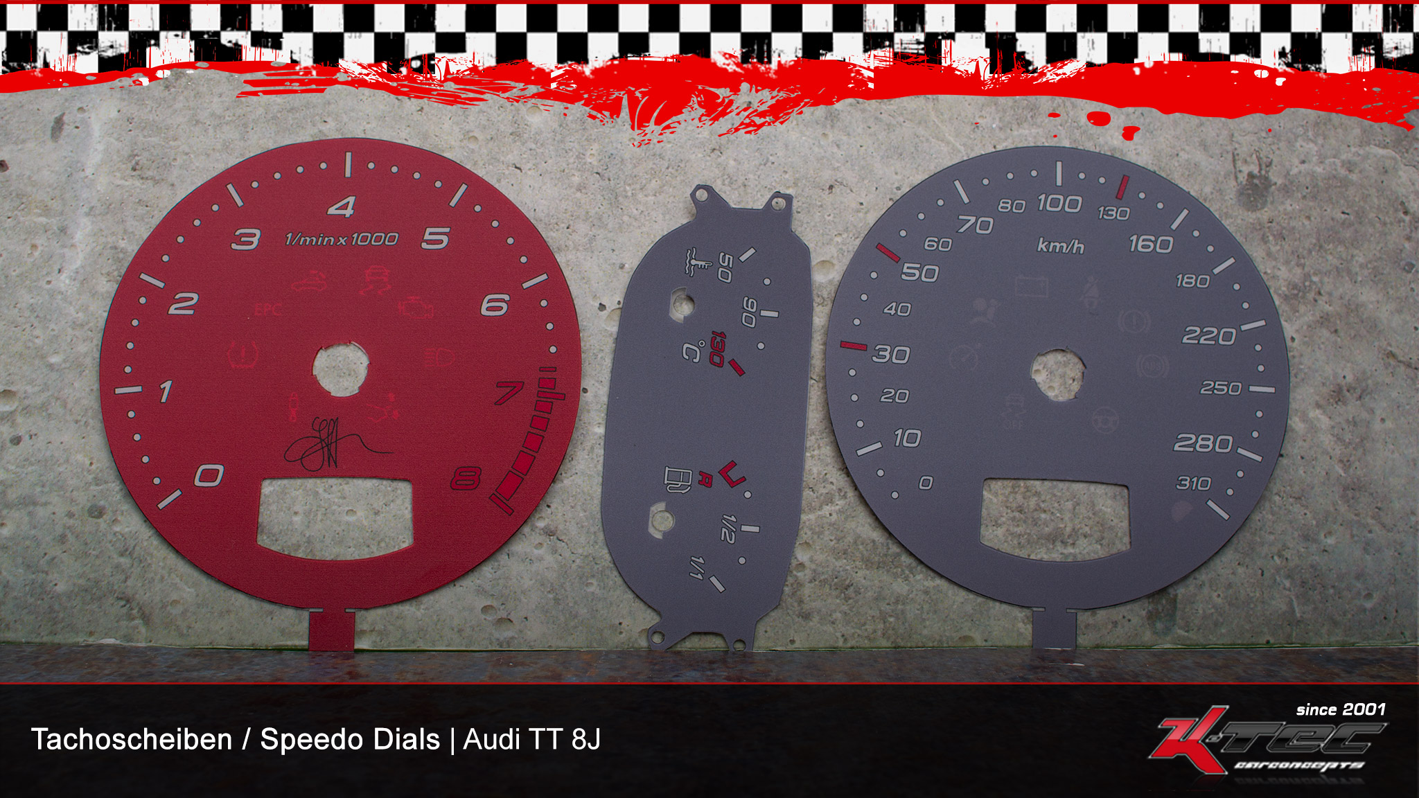 Audi tt 8j tachoscheiben   -  (Audi)