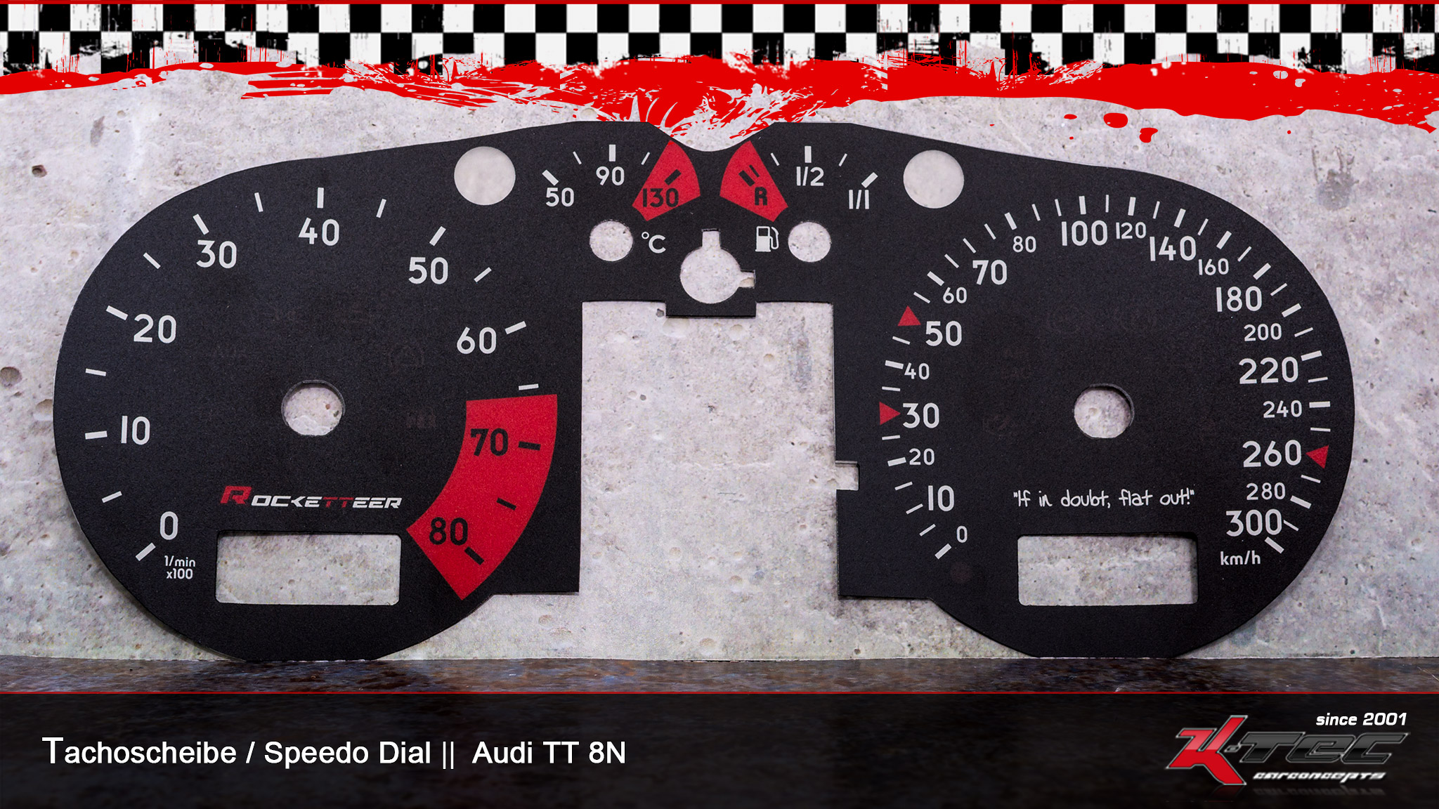 Audi tt 8n 300kmh tachoscheibe   -  (Audi)