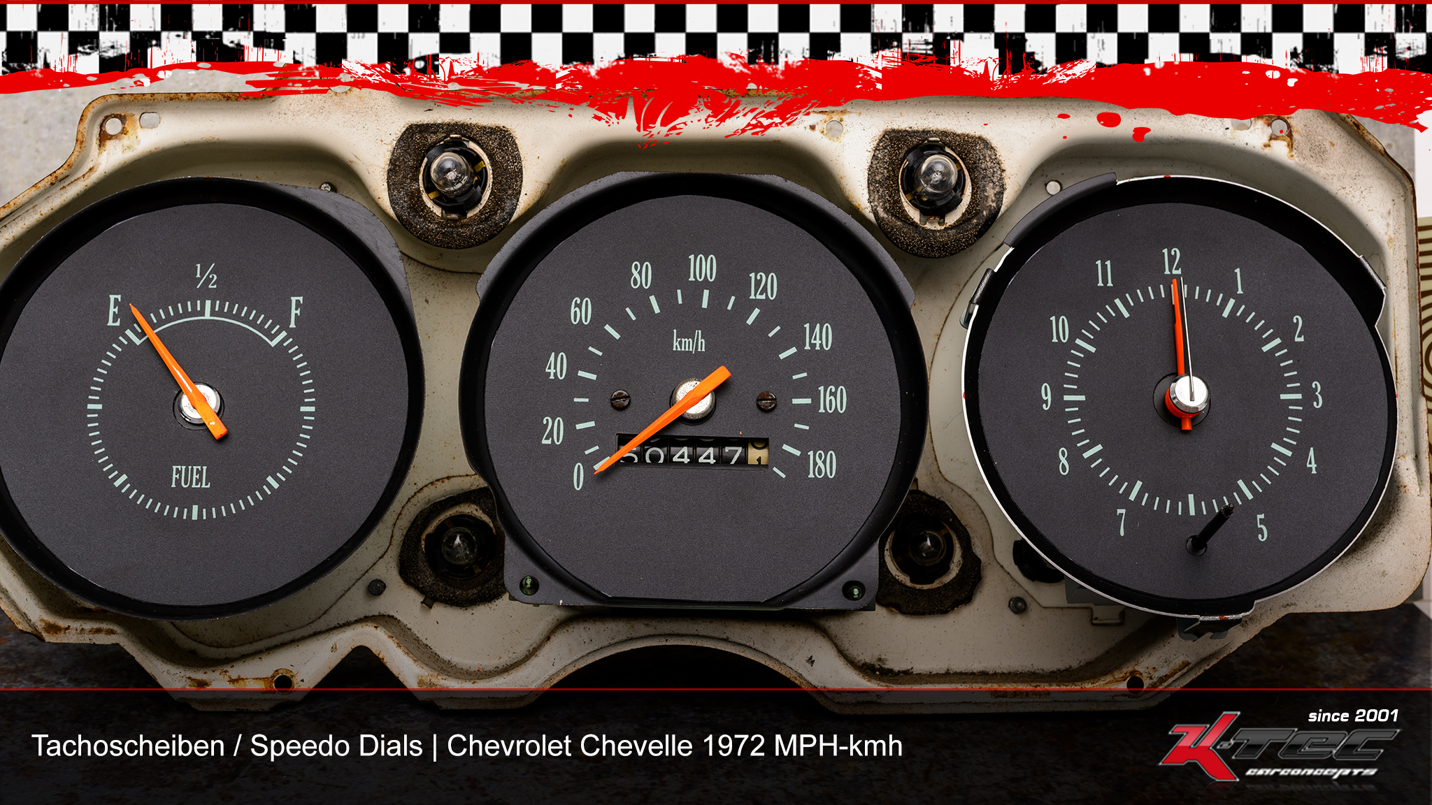 Chevrolet chevelle 1972 mph kmh tachoscheiben   -  (Chevrolet)