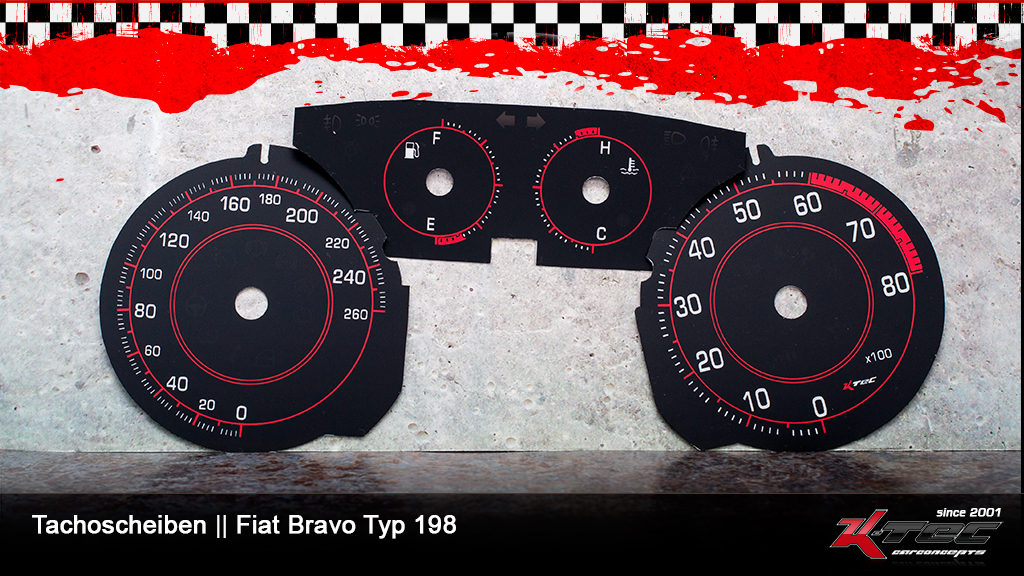 Fiat bravo typ 198 tachoscheiben   -  (Fiat)