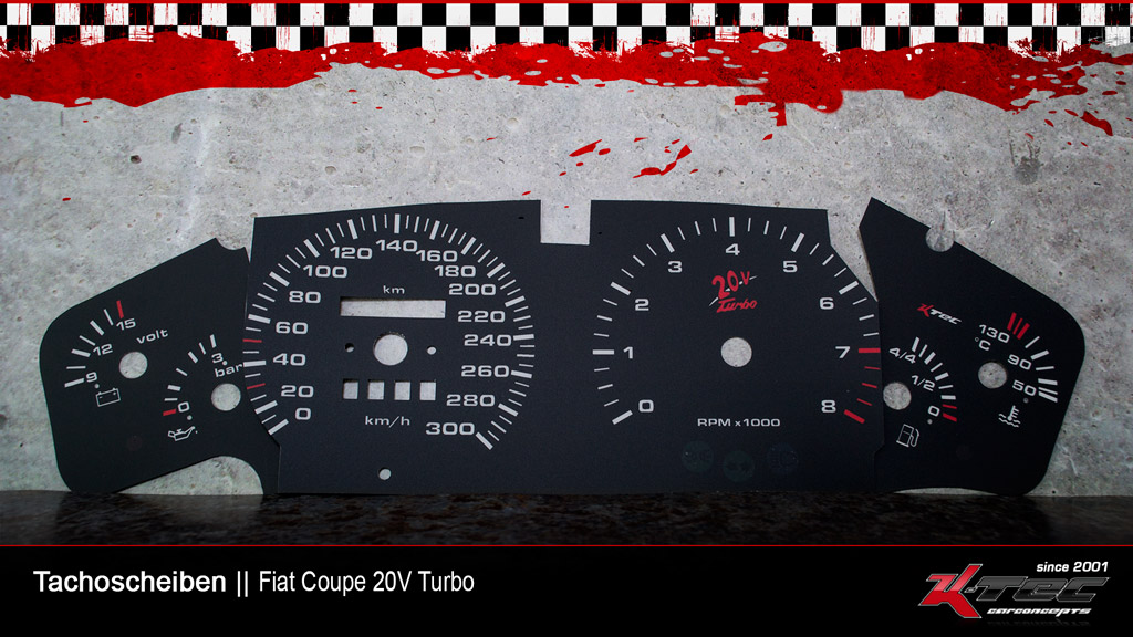 Fiat coupe 20v turbo 300 tachoscheiben   -  (Fiat)