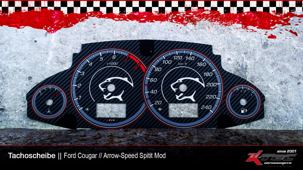 Ford cougar arrow mod tachoscheibe   -  (Ford)