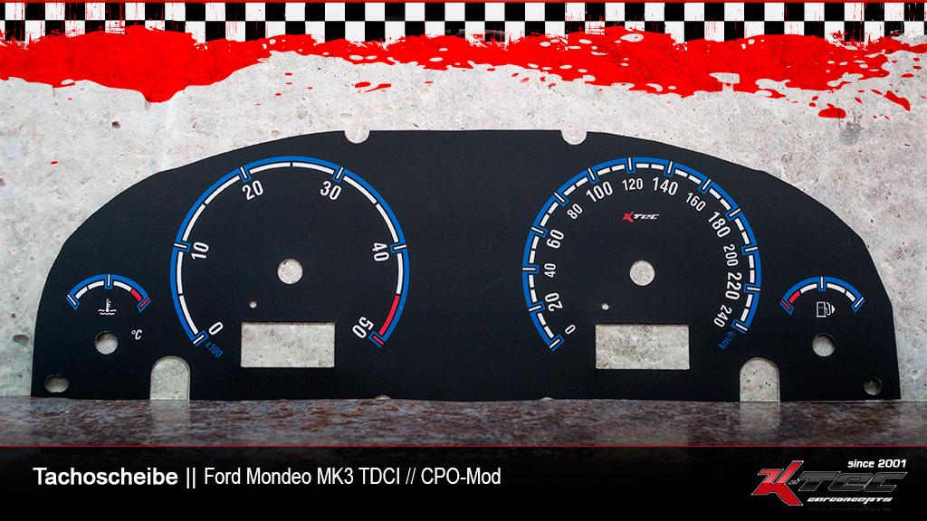 Ford mondeo mk3 tdci cpo-mod tachoscheibe   -  (Ford)