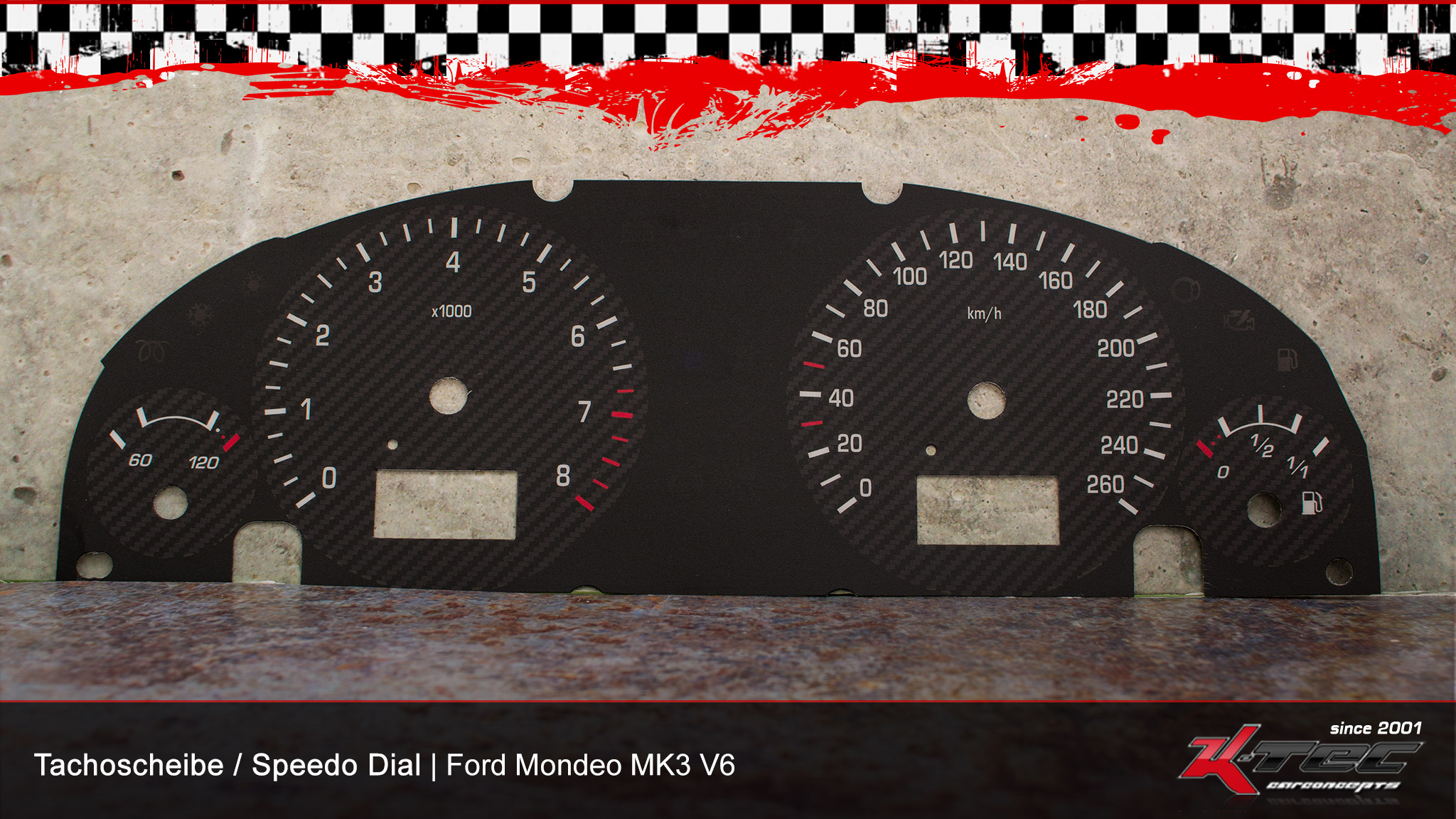 Ford mondeo mk3 v6 carbon tachoscheibe   -  (Ford)