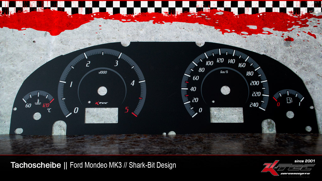 Ford mondeo mk3d tachoscheibe shark-bit-design   -  (Ford)