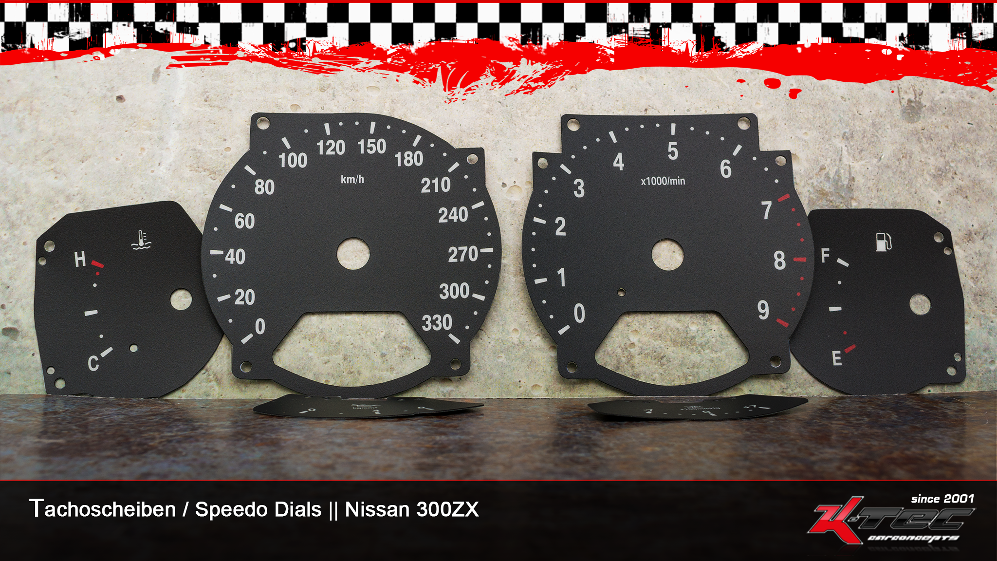 Nissan 300zx 330kmh tachoscheiben   -  (Nissan)