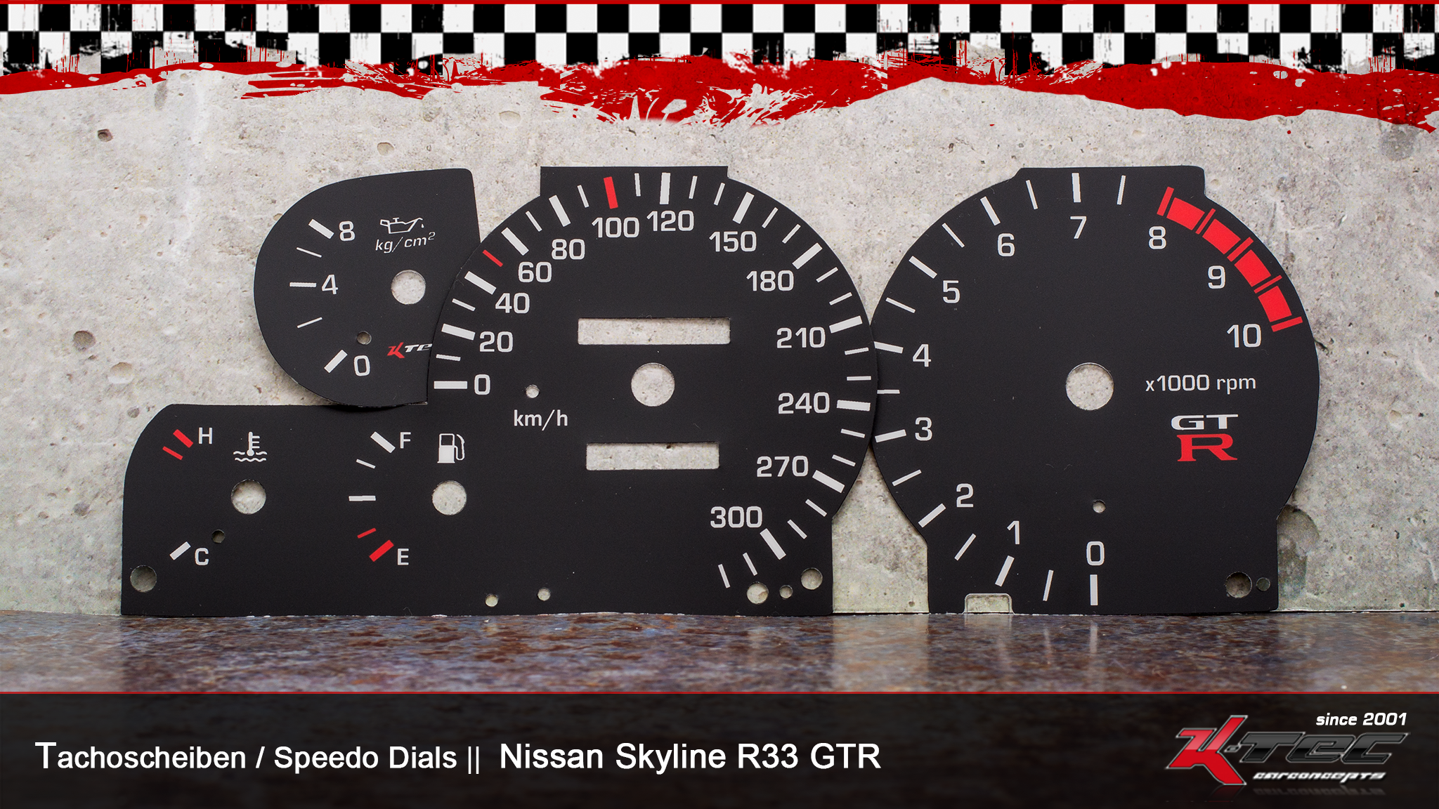 Nissan skyline r33 gtr tachoscheiben   -  (Nissan)