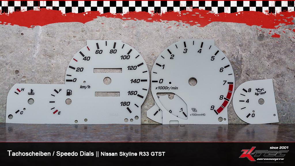 Nissan skyline r33 gtst tachoscheiben   -  (Nissan)