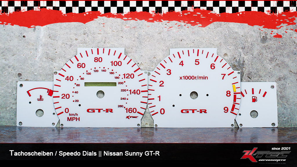 Nissan sunny gt-r tachoscheiben   -  (Nissan)