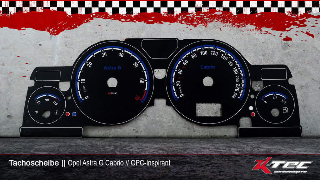 Opel astra g cabrio opc tachoscheibe   -  (Opel)