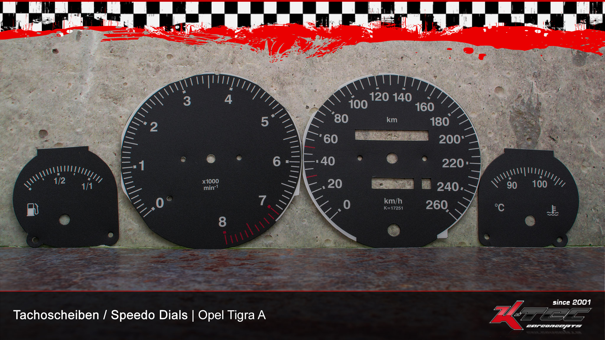 Opel tigra a originaloptik tachoscheiben   -  (Opel)