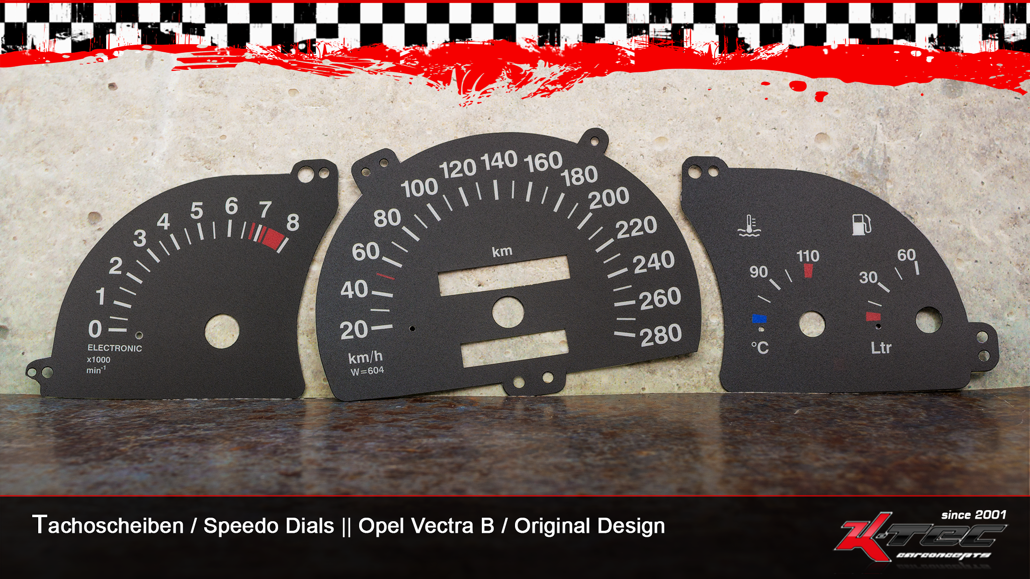 Opel vectra a turbo orginal design tachoscheiben   -  (Opel)