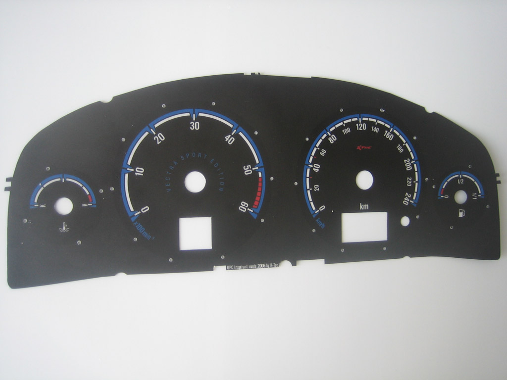 Opel vectra c d vf   -  Tachoscheiben Tachoscheibe Opel Vectra C / Signum OPC-Design