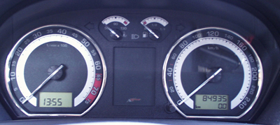 Skoda fabia rs-design   -  Tachoscheiben