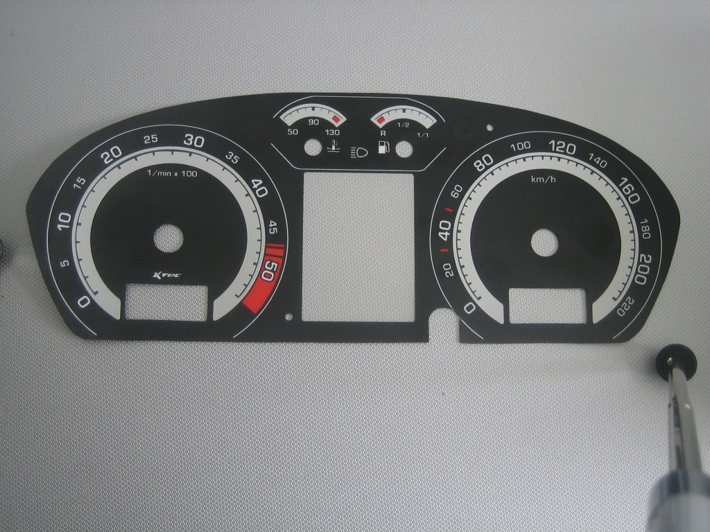 Skoda fabia rs d 2k7-2   -  Tachoscheiben Tachoscheibe Skoda Fabia RS-Design