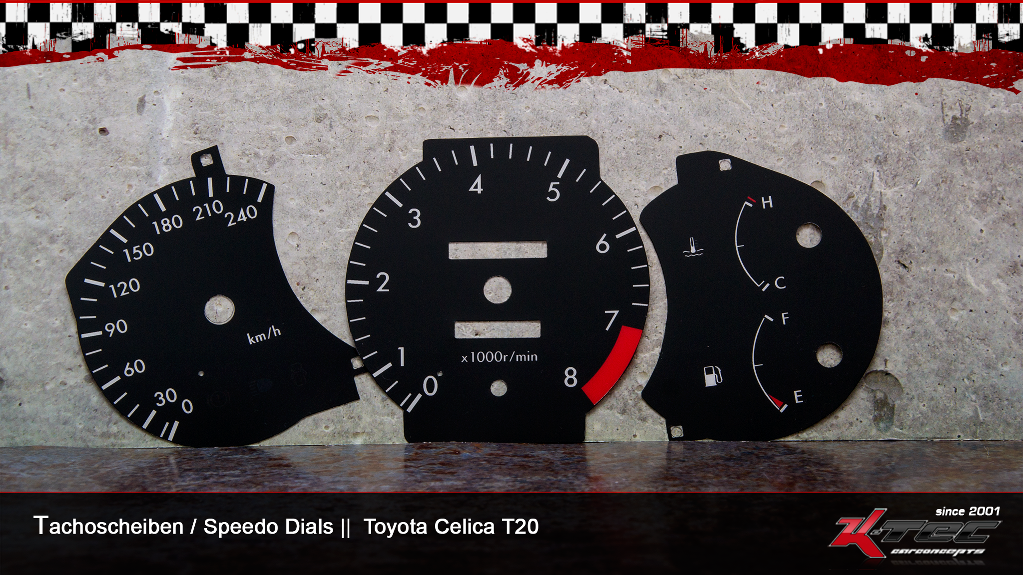 Toyota celica t20 dzm-mittig tachoscheiben   -  (Toyota)
